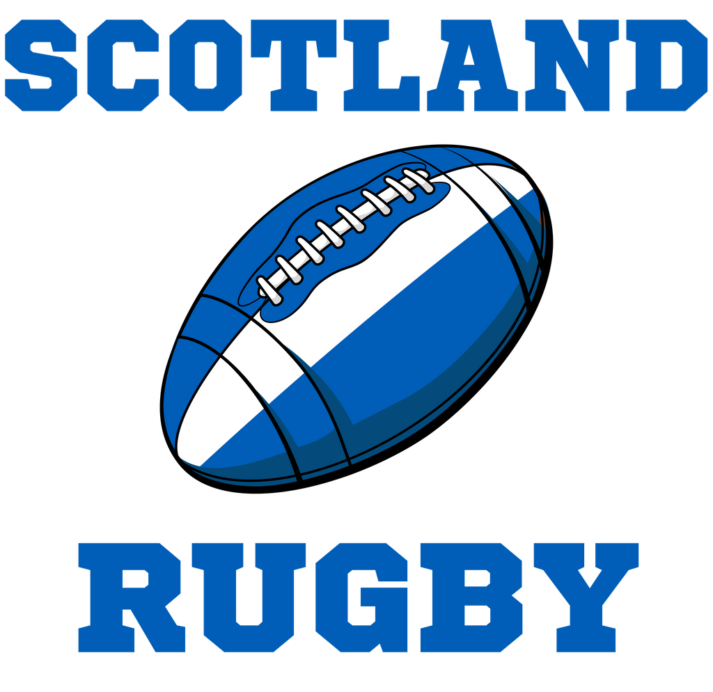 Scotland Rugby Ball T-Shirt (White)