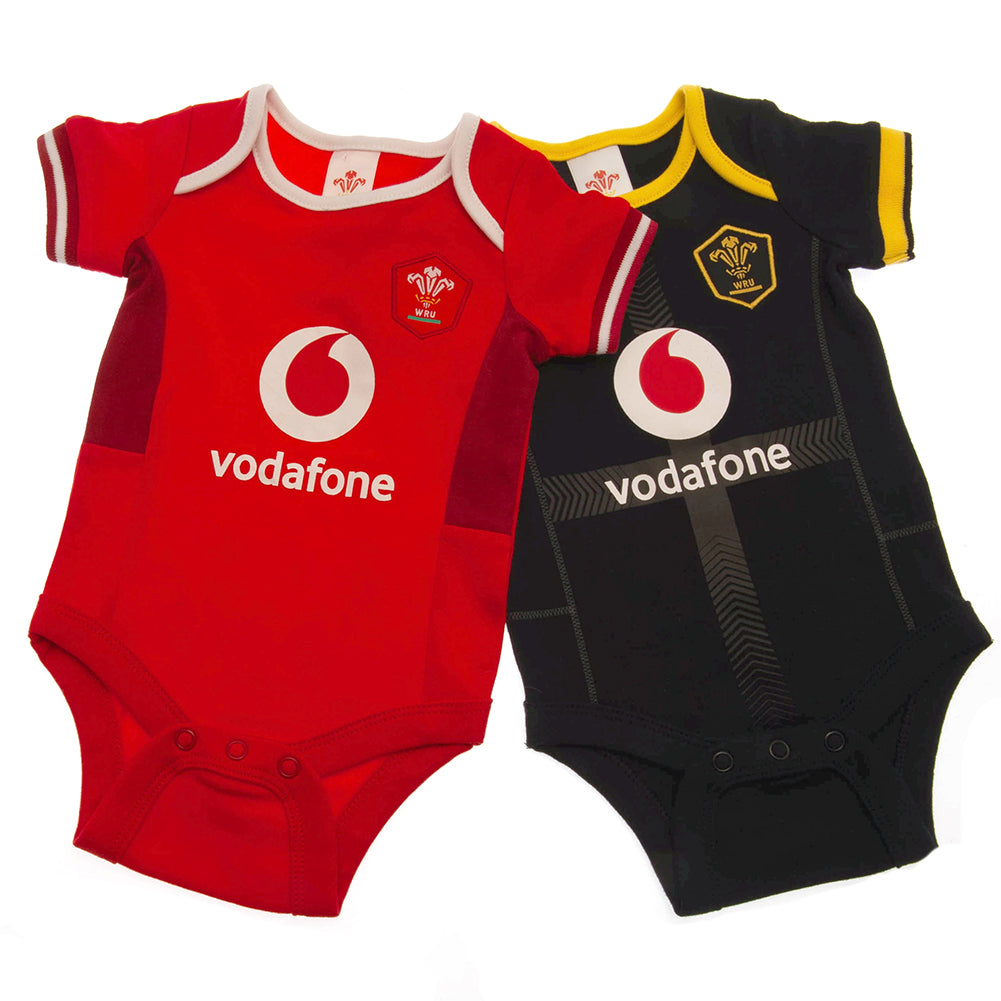 Wales RU 2 Pack Bodysuit 0/3 mths SP Product - General directrugby   