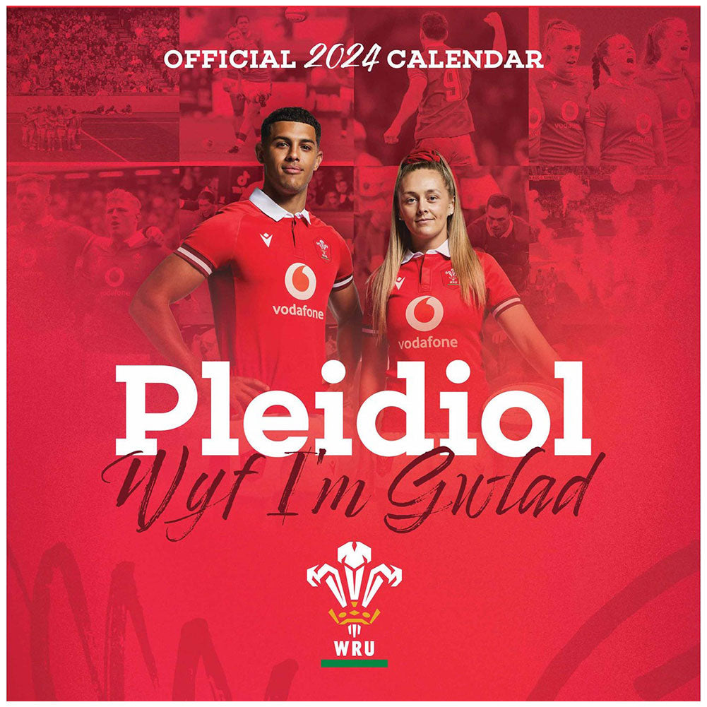 Wales RU Square Calendar 2024 Product - General directrugby   