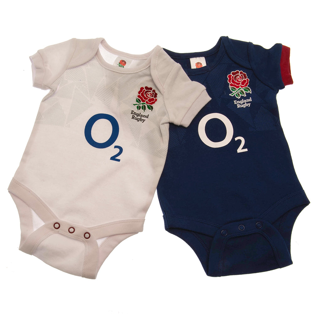 England RFU 2 Pack Bodysuit 0/3 mths PC Product - General directrugby   