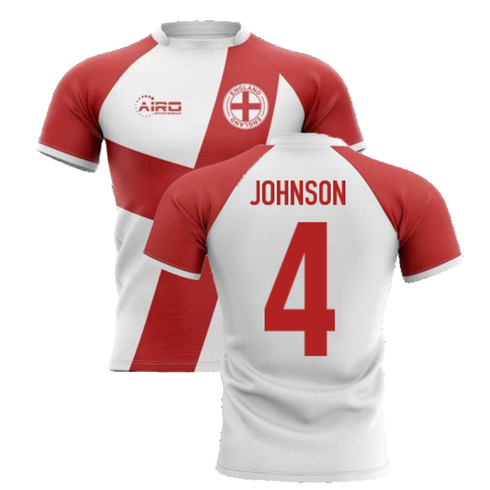 2022-2023 England Flag Concept Rugby Shirt (Johnson 4)