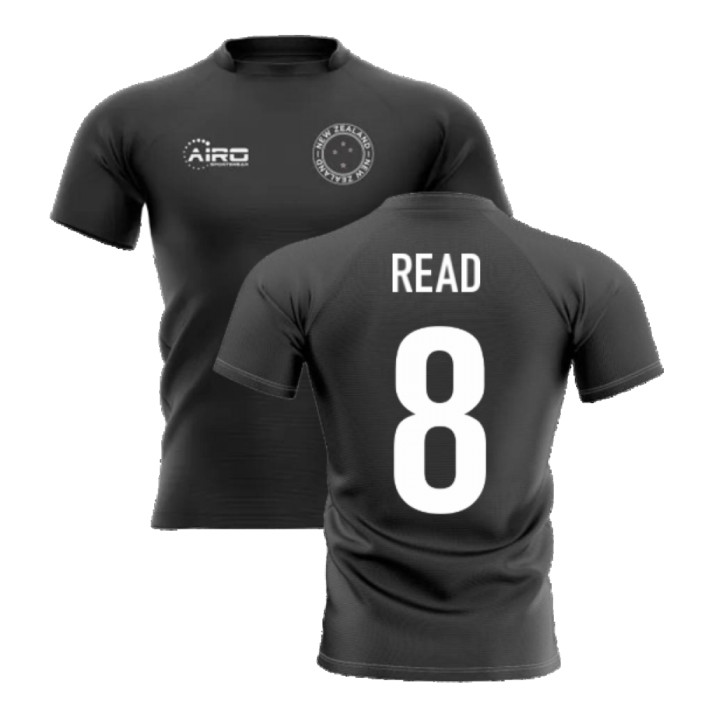 2023-2024 New Zealand Home Concept Rugby Shirt (Read 8) Product - Hero Shirts Airo Sportswear   
