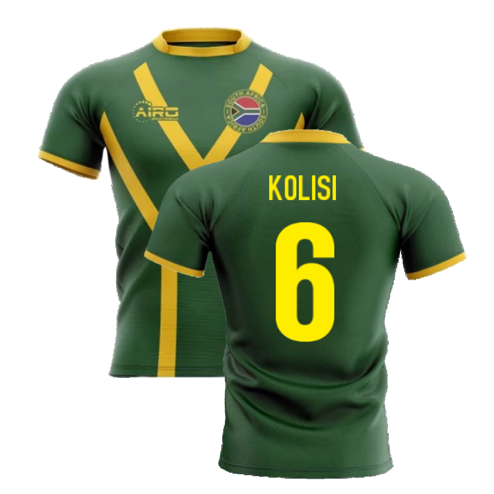 2023-2024 South Africa Springboks Flag Concept Rugby Shirt (Kolisi 6) Product - Hero Shirts Airo Sportswear   