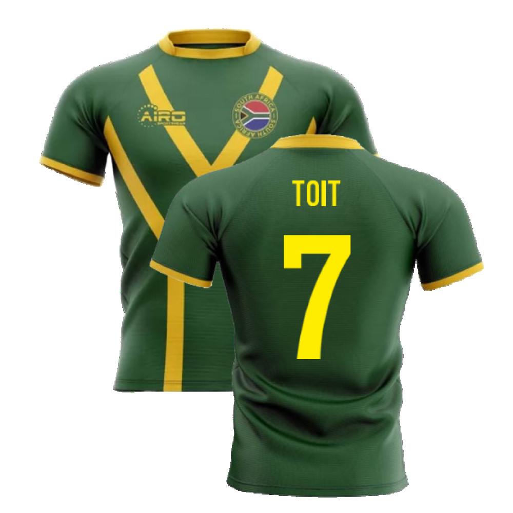 2023-2024 South Africa Springboks Flag Concept Rugby Shirt (Toit 7) Product - Hero Shirts Airo Sportswear   