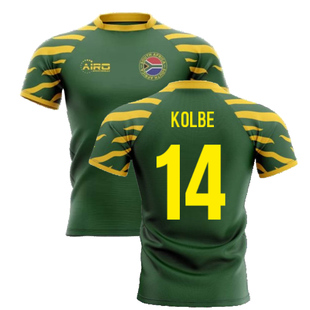 2022-2023 South Africa Springboks Home Concept Rugby Shirt (Kolbe 14)_2