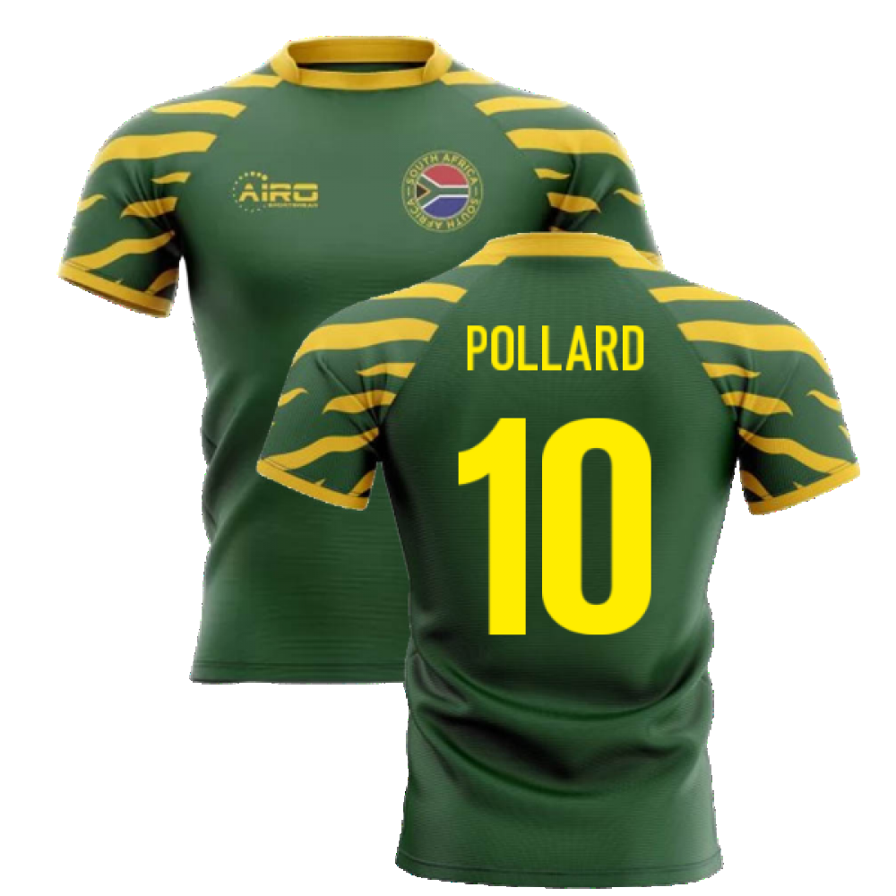 2023-2024 South Africa Springboks Home Concept Rugby Shirt (Pollard 10) Product - Hero Shirts Airo Sportswear   