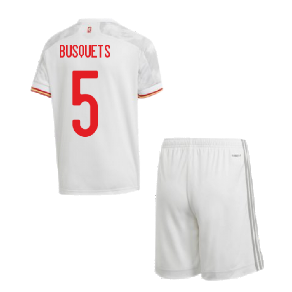 2020-2021 Spain Away Youth Kit (BUSQUETS 5) Product - Hero Shirts Adidas   