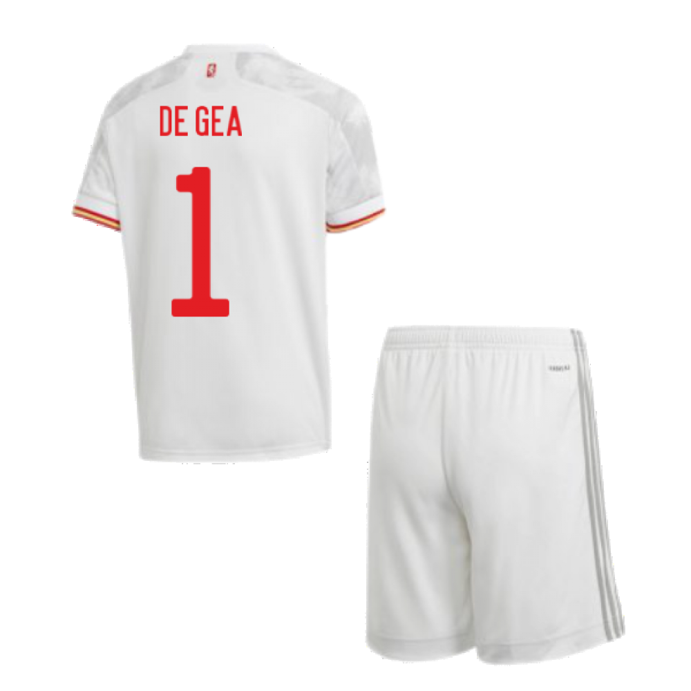 2020-2021 Spain Away Youth Kit (DE GEA 1) Product - Hero Shirts Adidas   