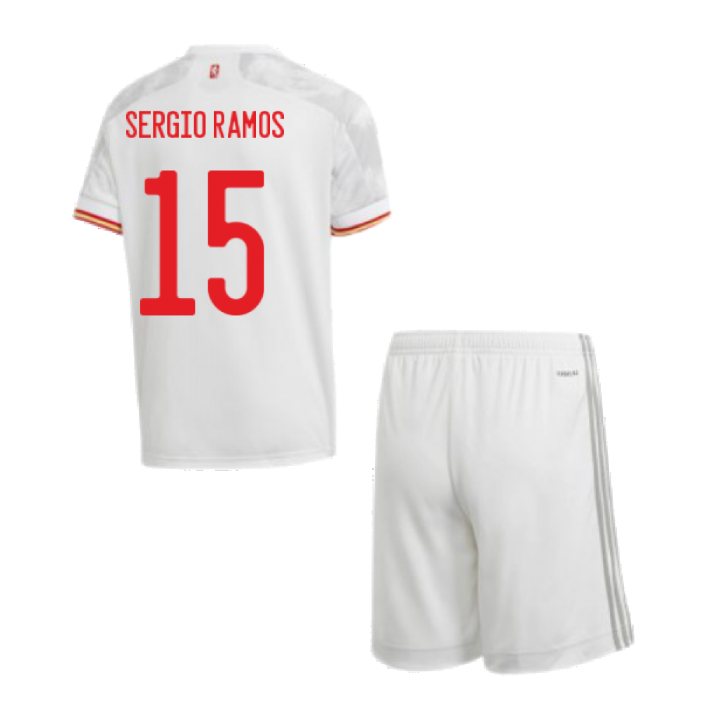 2020-2021 Spain Away Youth Kit (SERGIO RAMOS 15) Product - Hero Shirts Adidas   