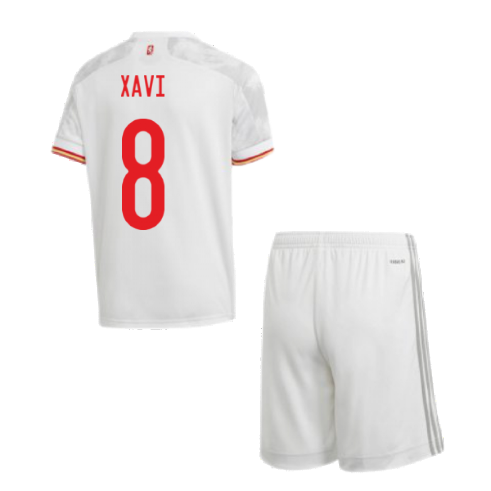 2020-2021 Spain Away Youth Kit (XAVI 8) Product - Hero Shirts Adidas   