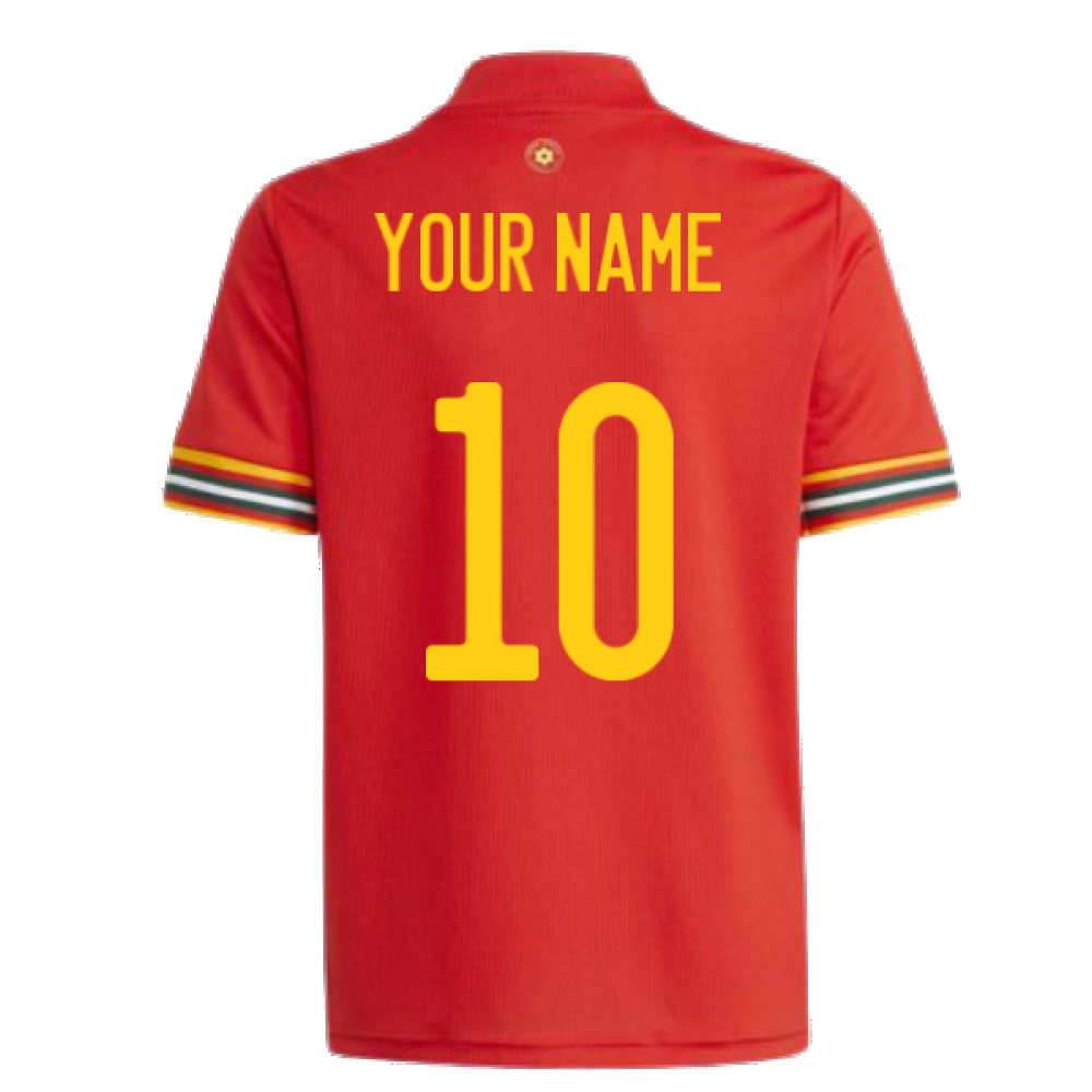 2020-2021 Wales Home Adidas Football Shirt (Your Name) Product - Hero Shirts Adidas   
