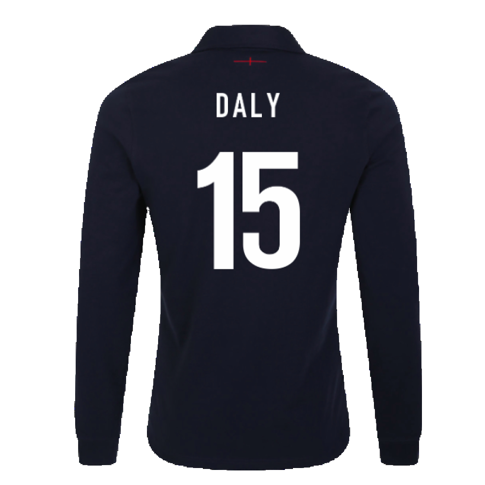 2023-2024 England Rugby Alternate LS Classic Jersey (Kids) (Daly 15) Product - Hero Shirts Umbro   