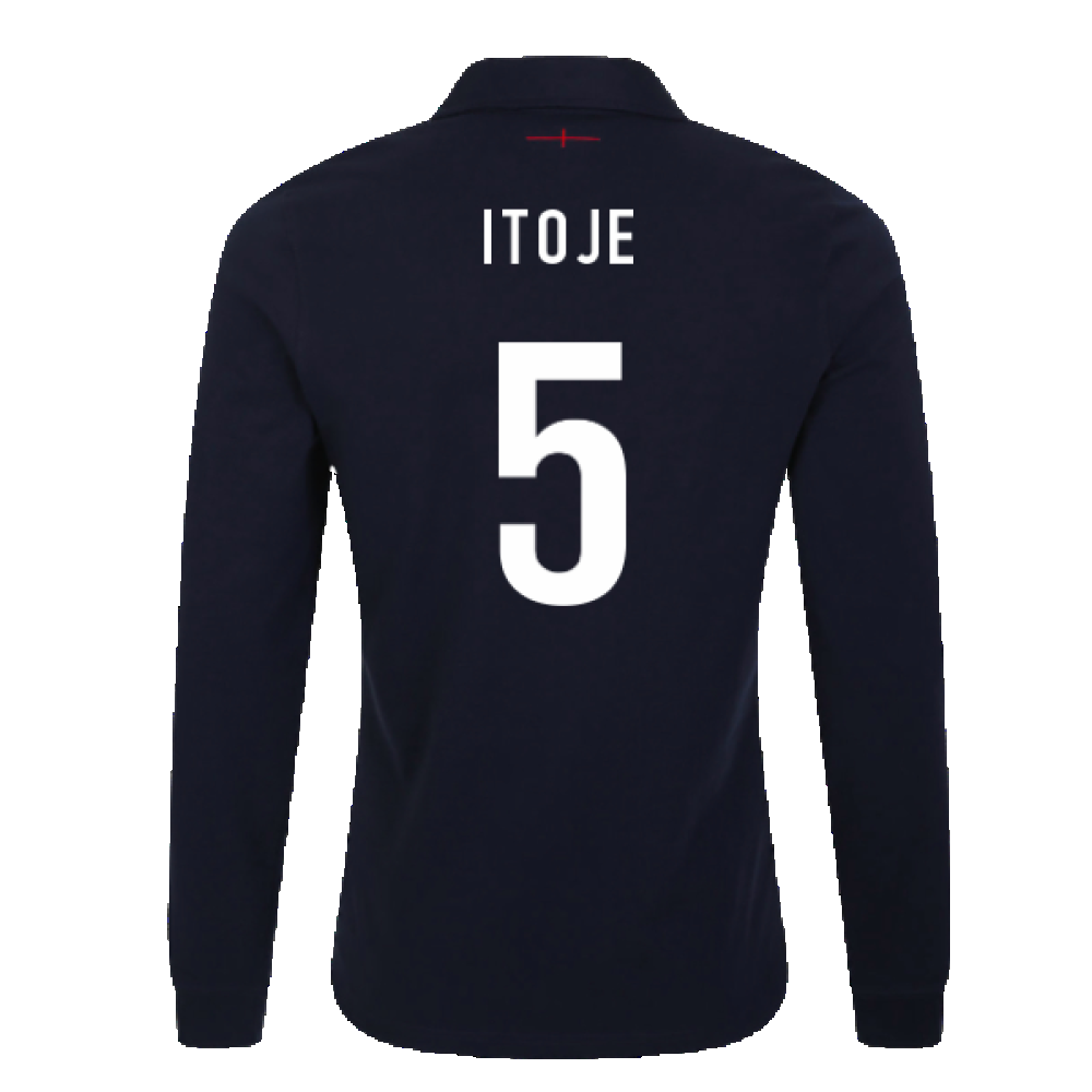 2023-2024 England Rugby Alternate LS Classic Jersey (Kids) (Itoje 5) Product - Hero Shirts Umbro   