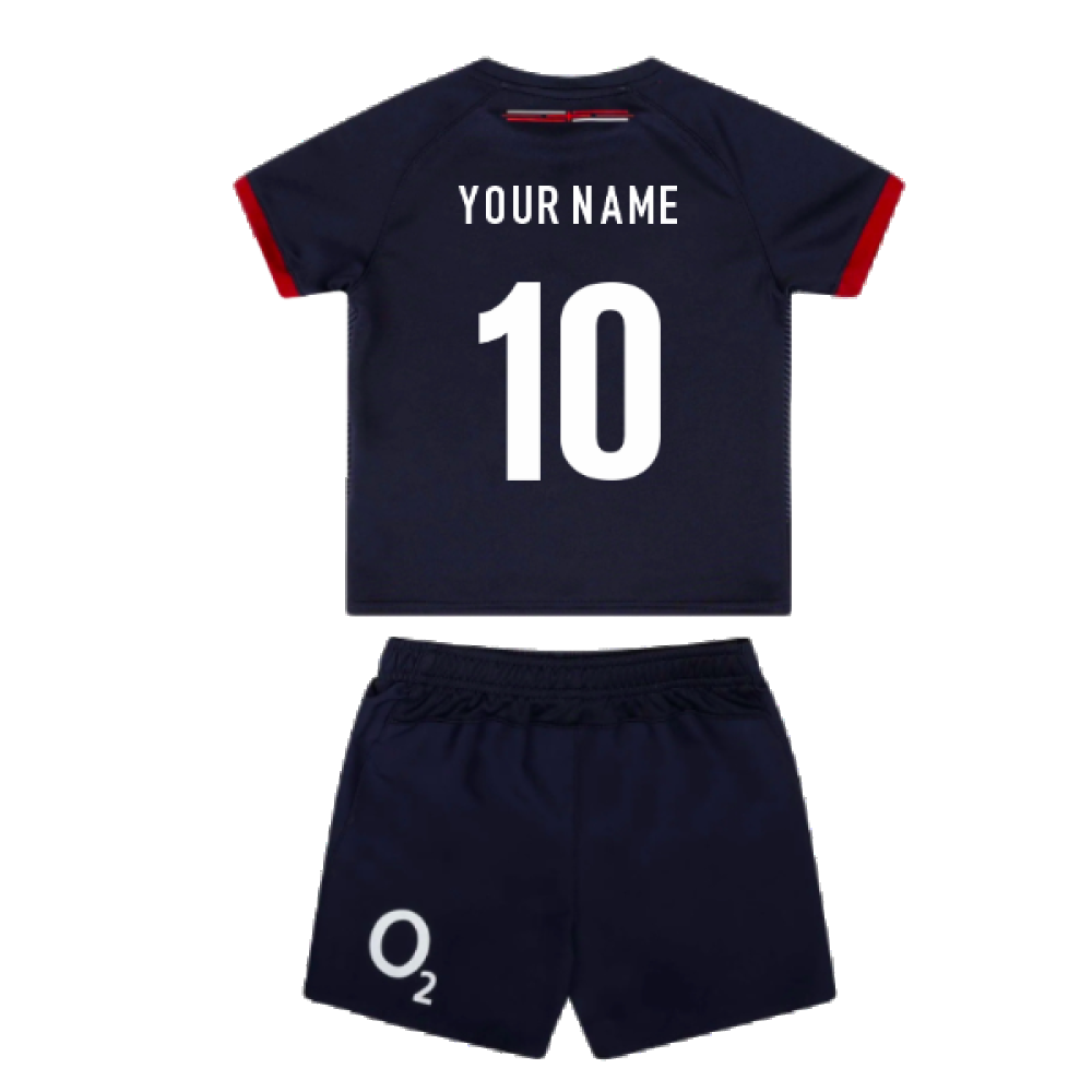 2023-2024 England Rugby Alternate Replica Infant Kit (Your Name) Product - Hero Shirts Umbro   