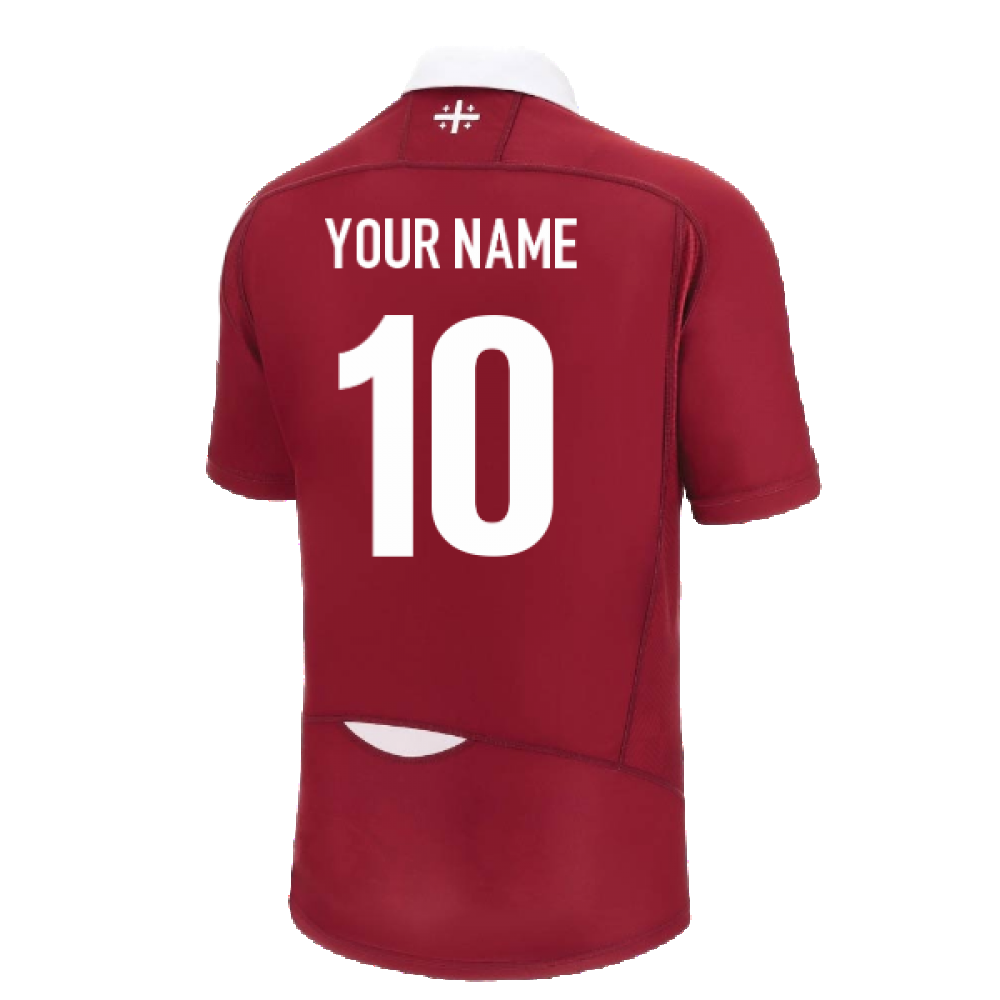 2022-2023 Georgia Rugby Home Shirt (Your Name) Product - Hero Shirts Macron   