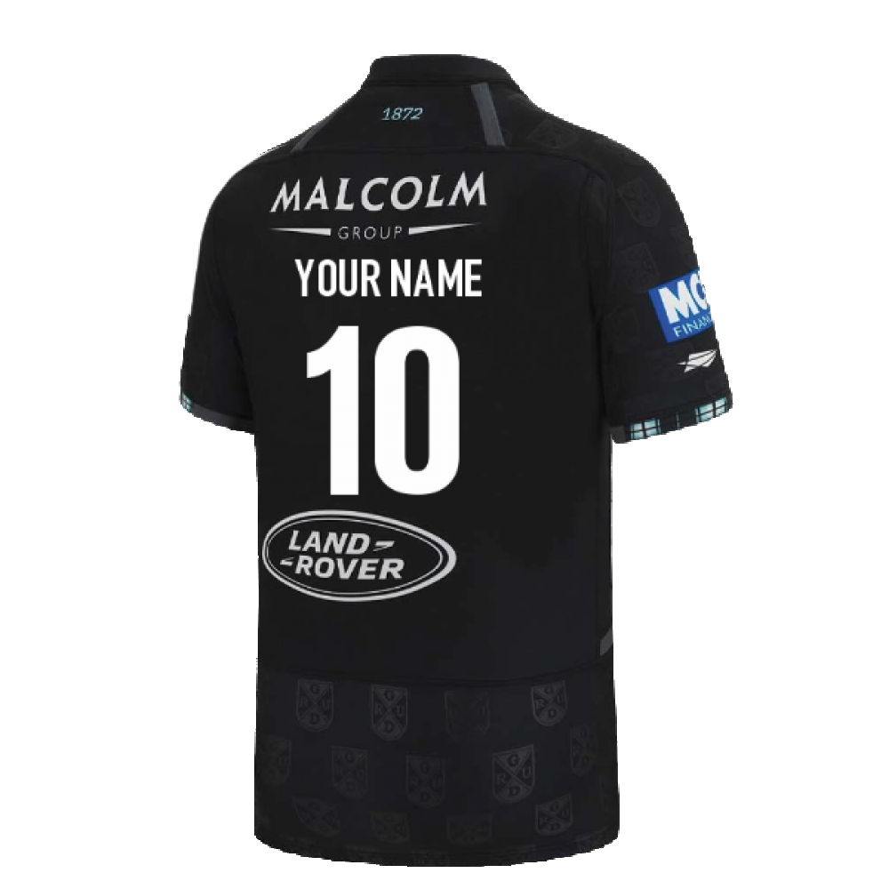 2022-2023 Glasgow Warriors Rugby Home Shirt (Kids) (Your Name) Product - Hero Shirts Macron   