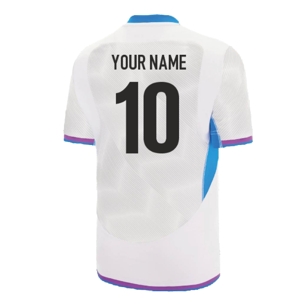 2022 Scotland Commonwealth Games Away Rugby Shirt (Your Name) Product - Hero Shirts Macron   