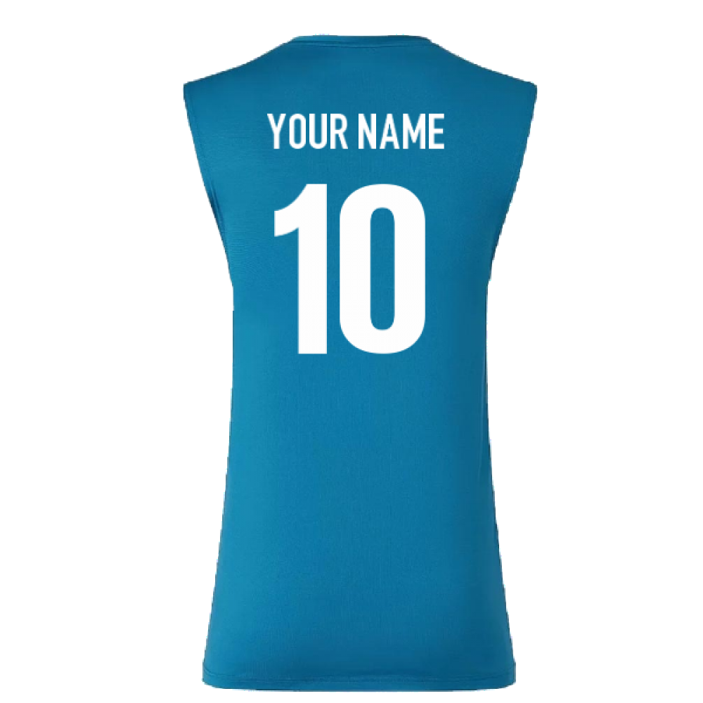 2022-2023 Scarlets Training Vest (Blue) (Your Name) Product - Hero Shirts Castore   