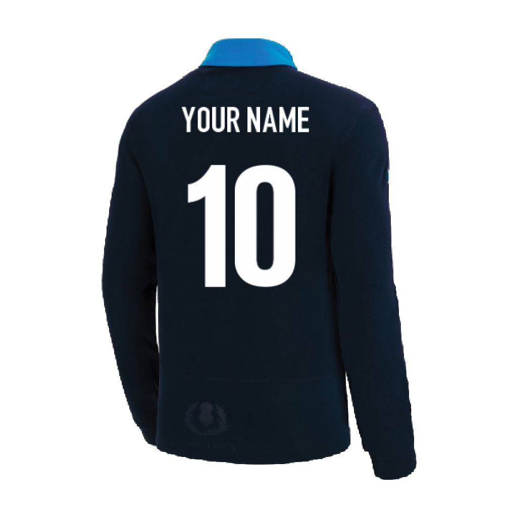2022-2023 Scotland Home Cotton LS Rugby Shirt (Your Name)_2