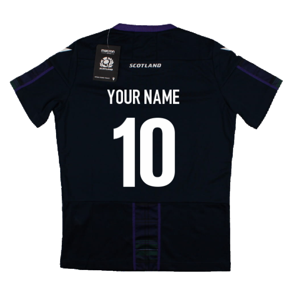 2019-2020 Scotland Poly Dry Gym T-Shirt (Navy) - Kids (Your Name)_2