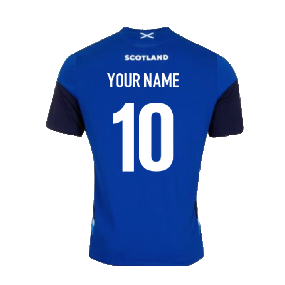 2022-2023 Scotland Training Gym Tee (Blue) - Kids (Your Name) Product - Hero Shirts Macron   