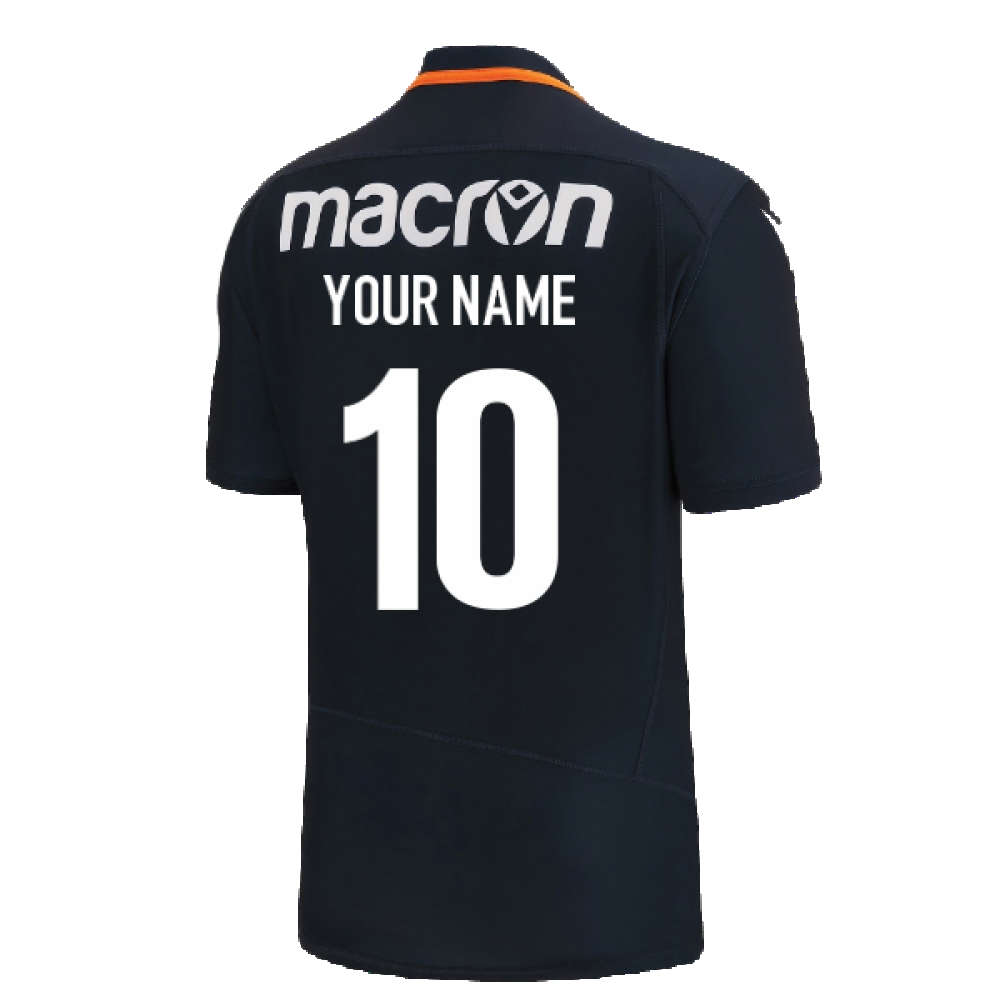 2022-2023 Edinburgh Rugby Training Jersey (Navy) (Your Name) Product - Hero Shirts Macron   