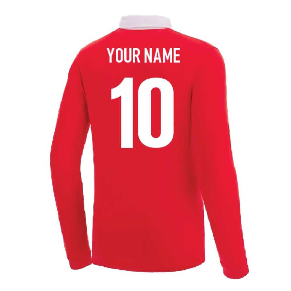 Wales 2023 RWC Rugby Jersey (Red) (Your Name) Product - Hero Shirts Macron   