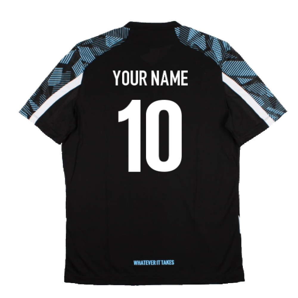 2022-2023 Glasgow Warriors Gym Training Shirt (Black) (Your Name) Product - Hero Shirts Macron   