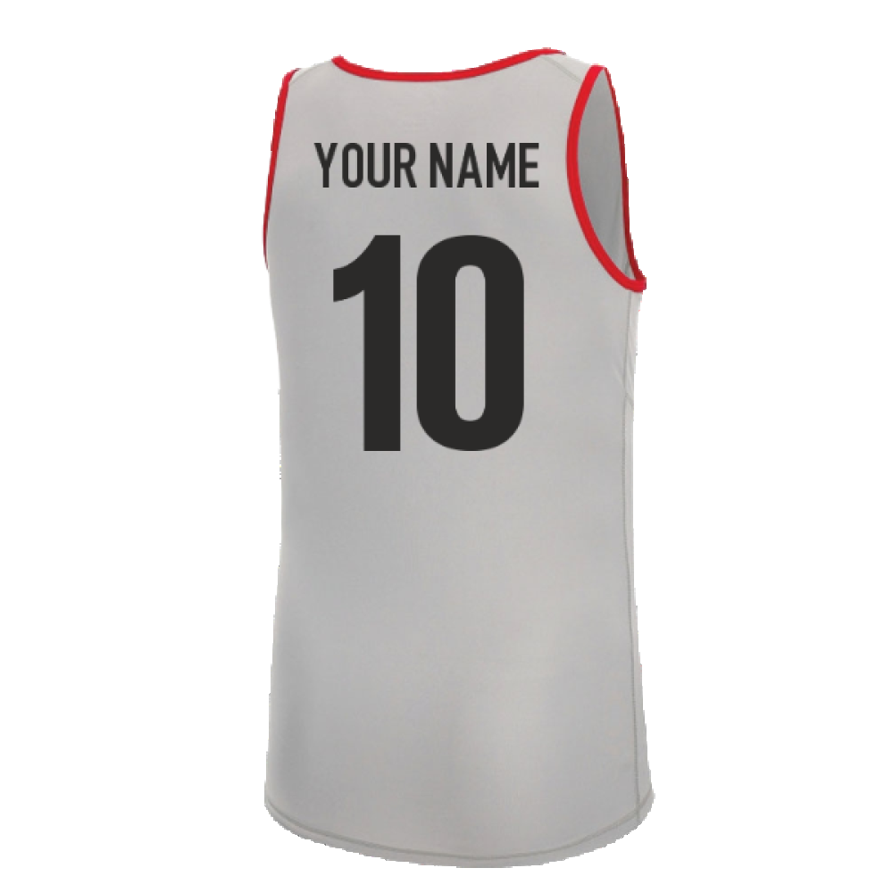 2022-2023 Wales Training Gym Vest (Grey) (Your Name)_2