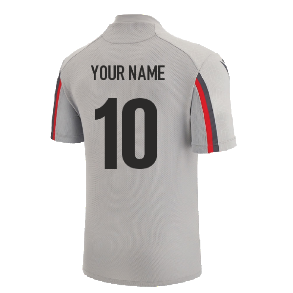 2022-2023 Wales Training Poly Shirt (Grey) (Your Name)_2