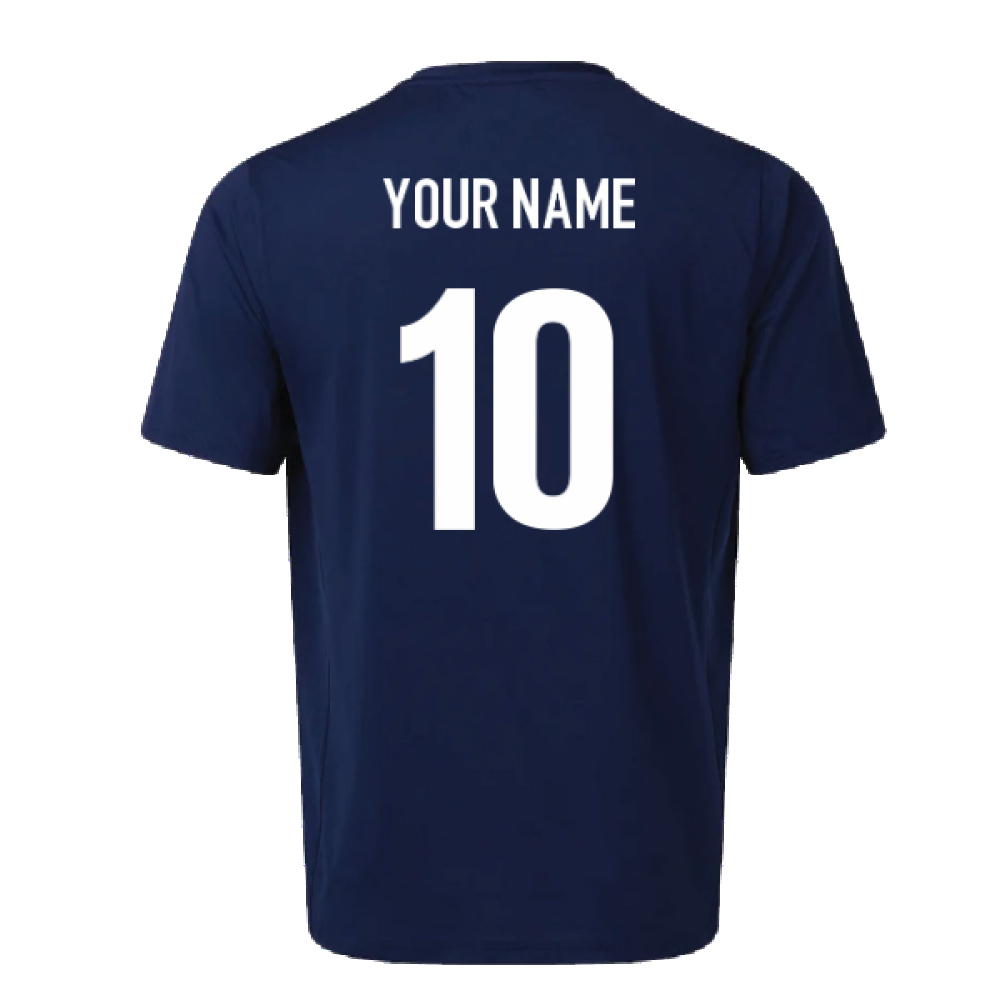 2022-2023 Saracens SS Training Tee (Navy) (Your Name) Product - Hero Shirts Castore   