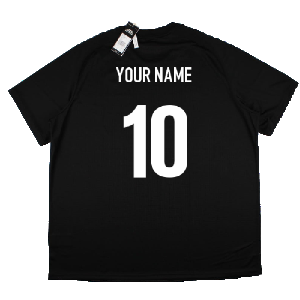 2022-2023 New Zealand All Blacks Tee (Black) (Your Name) Product - Hero Shirts Adidas   