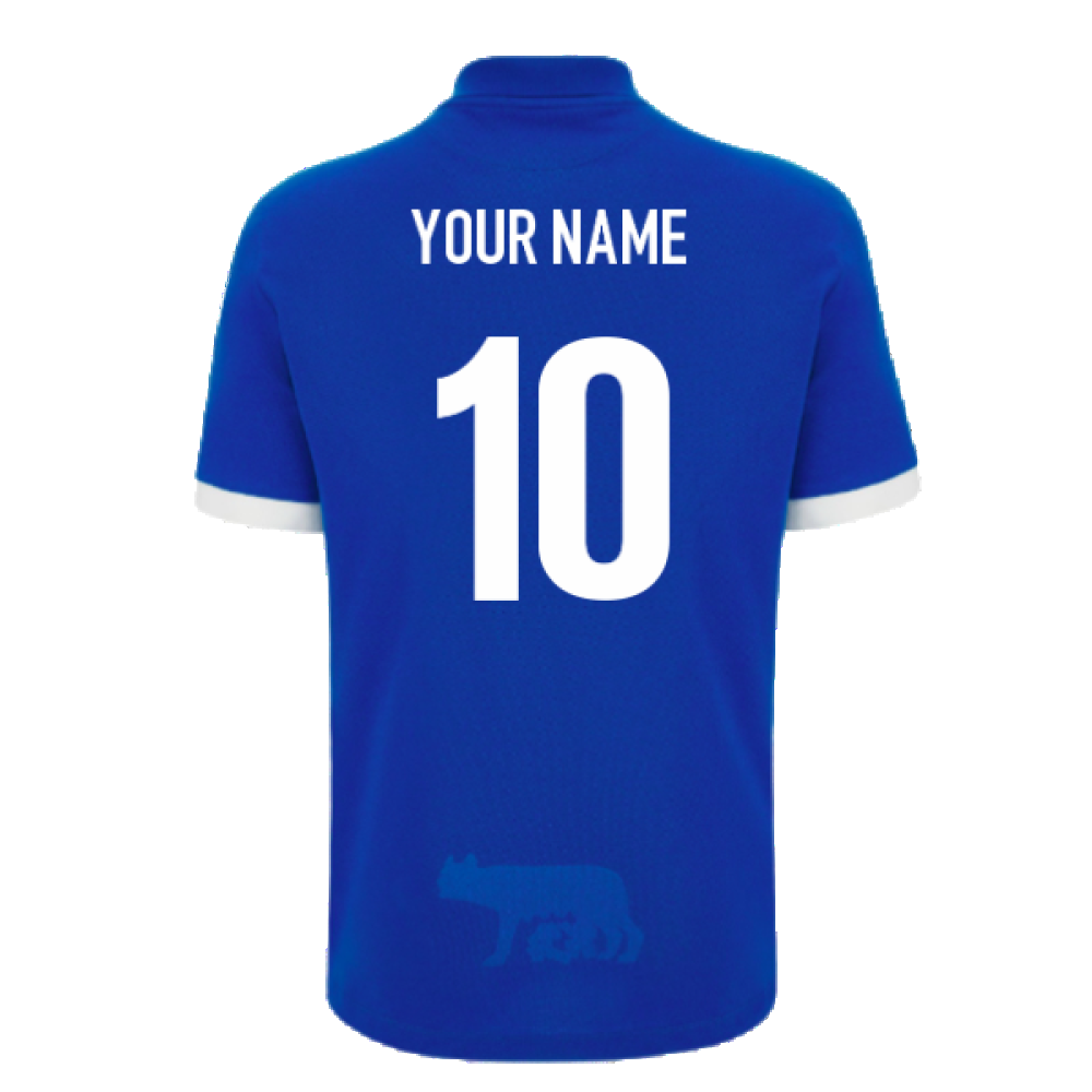 2023-2024 Italy Home Cotton Rugby Shirt (Your Name) Product - Hero Shirts Macron   