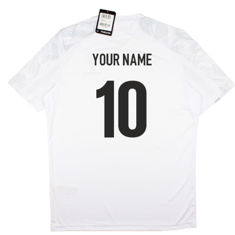 2023-2024 Samoa Rugby Poly Dry Shirt (White) (Your Name) Product - Hero Shirts Macron   