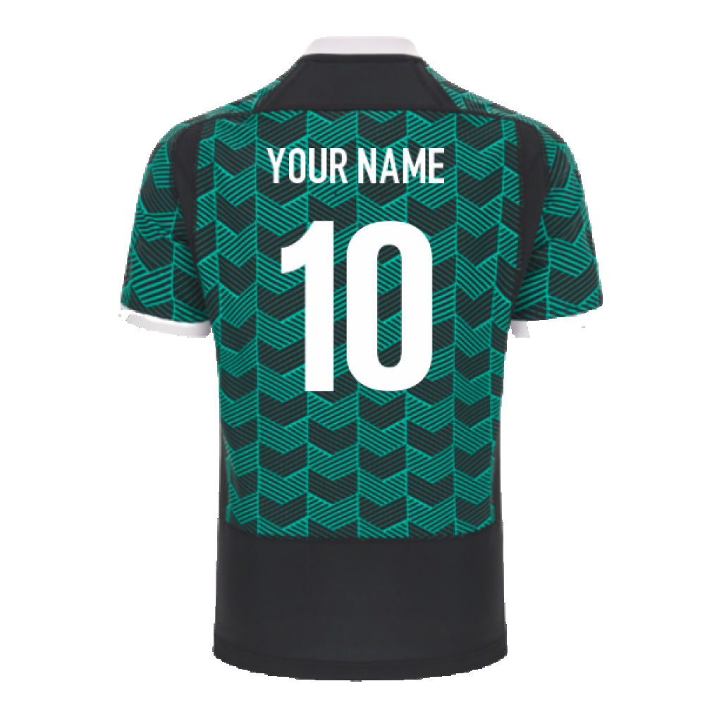 2023-2024 Wales Rugby Training Shirt (Turquoise) (Your Name) Product - Hero Shirts Macron   