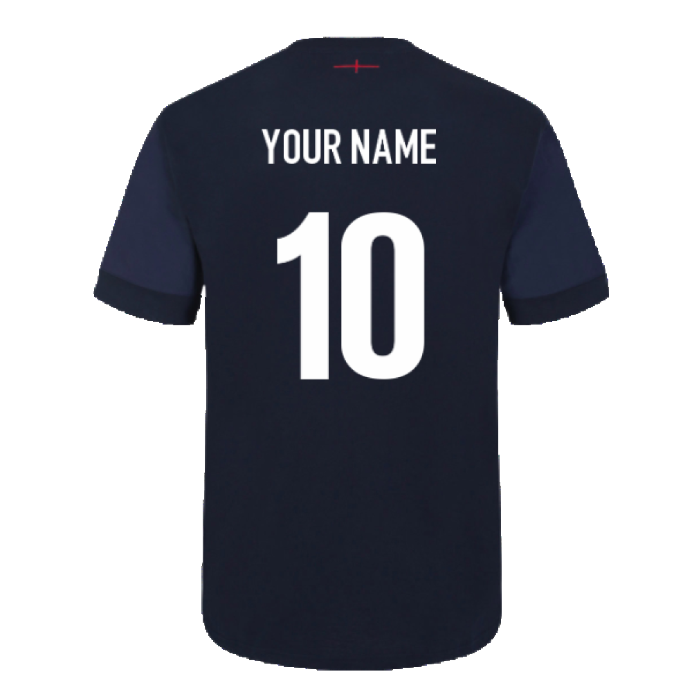 2023-2024 England Leisure Tee (Navy Blazer) (Your Name) Product - Hero Shirts Umbro   