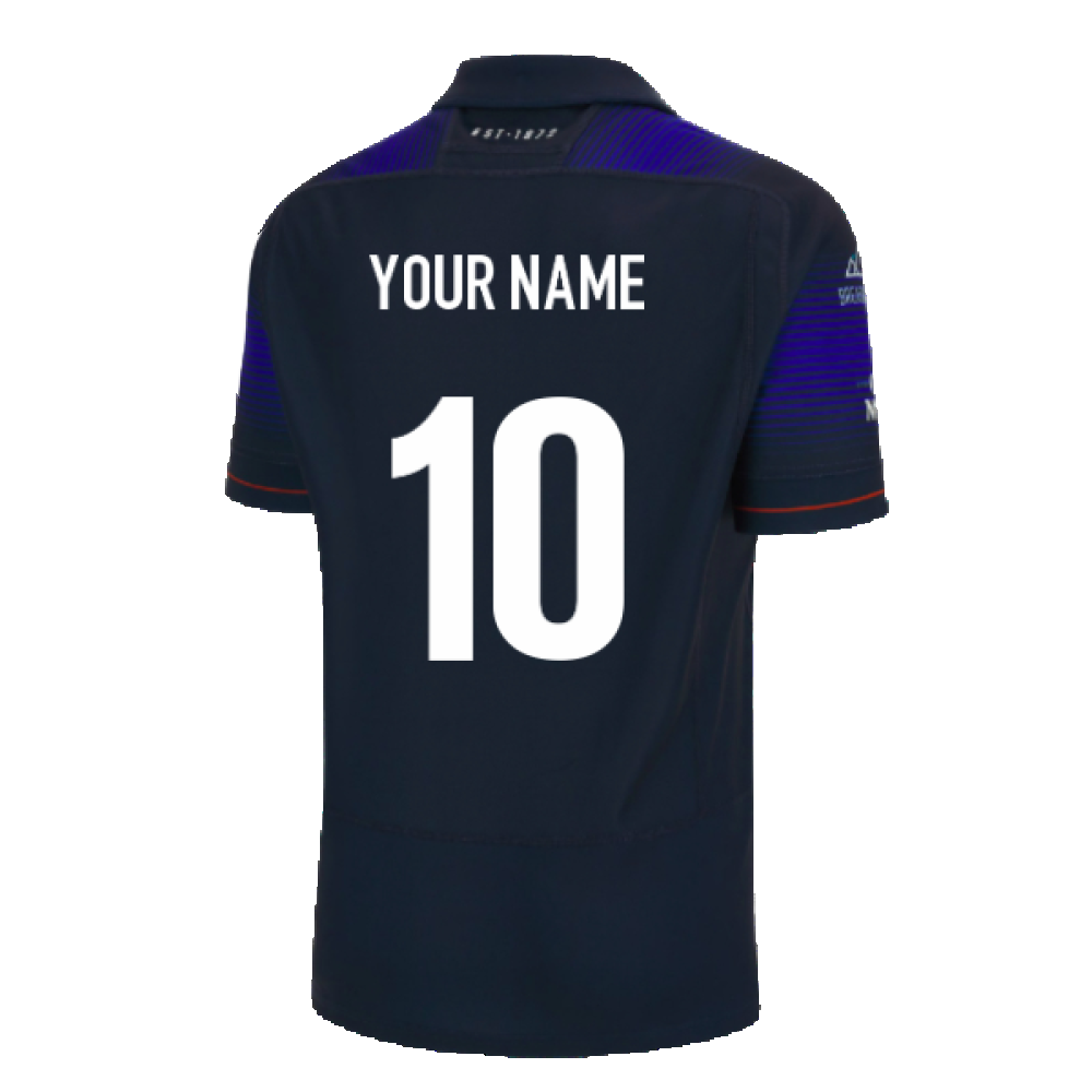 2023-2024 Edinburgh Rugby Home Shirt (Your Name) Product - Hero Shirts Macron   
