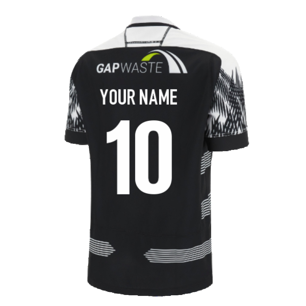 2023-2024 Newcastle Falcons Home Poly Rugby Shirt (Your Name) Product - Hero Shirts Macron   