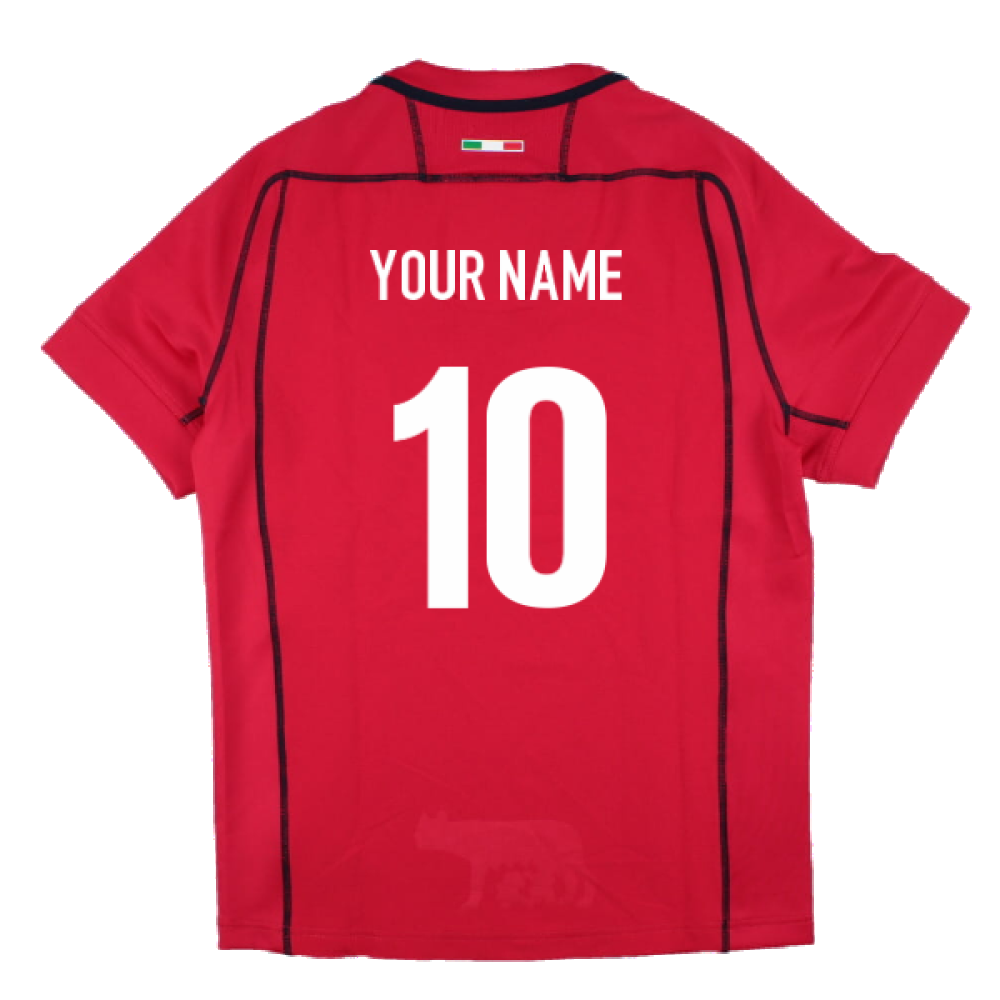 2023-2024 Italy Rugby Training Jersey (Red) (Your Name) Product - Hero Shirts Macron   