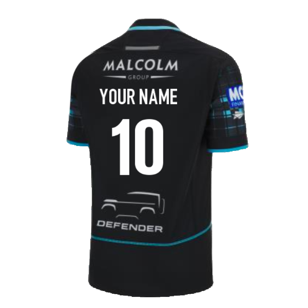 2023-2024 Glasgow Warriors Home Rugby Shirt (Kids) (Your Name) Product - Hero Shirts Macron   
