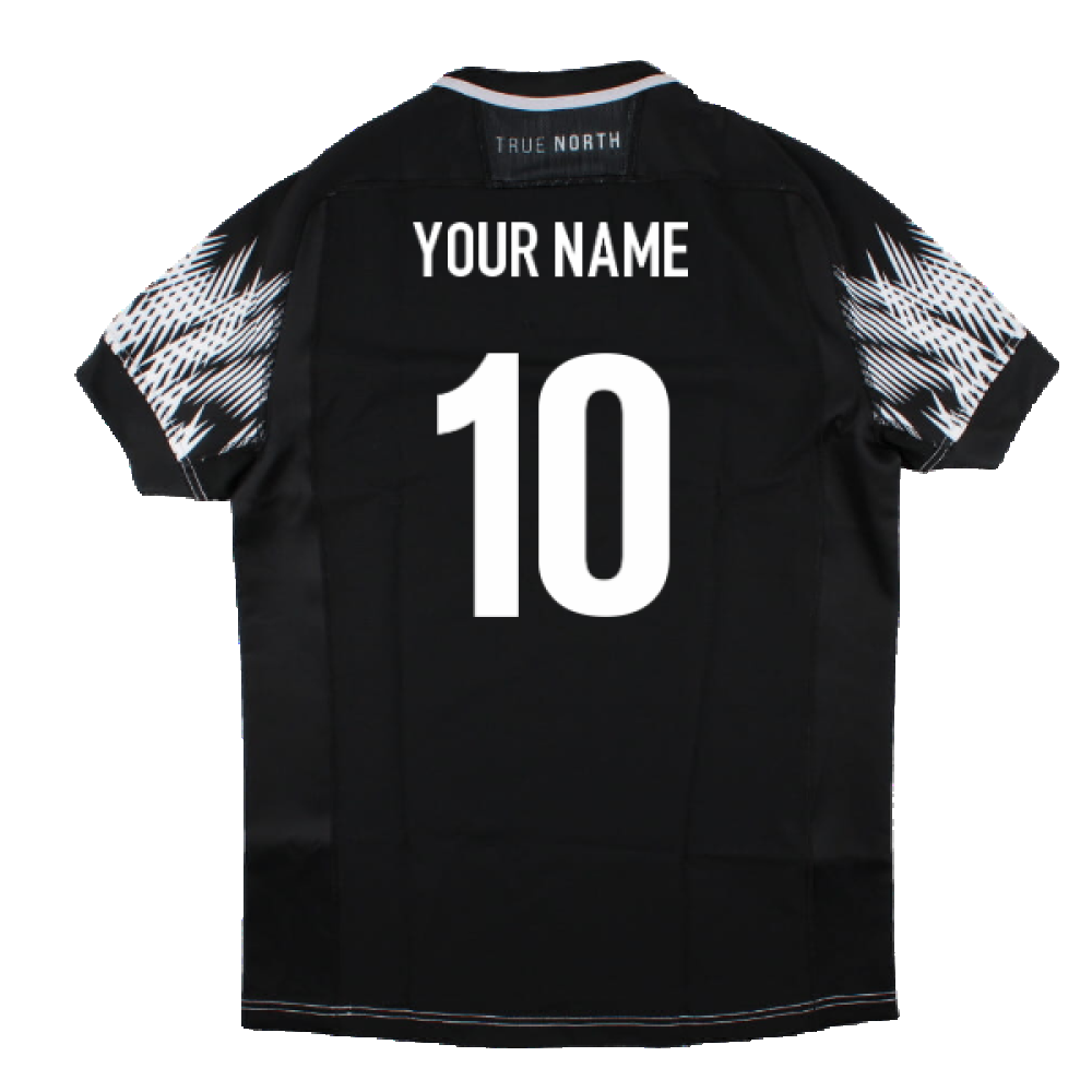2023-2024 Newcastle Falcons Rugby Training Jersey (Black) (Your Name) Product - Hero Shirts Macron   