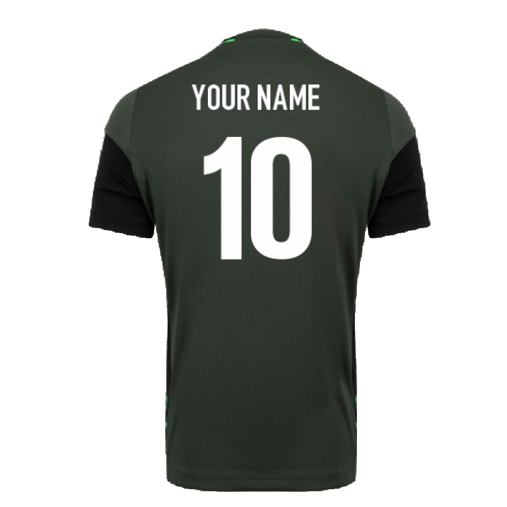 2023-2024 Connacht Rugby Training Poly Dry Tee (Green) (Your Name) Product - Hero Shirts Macron   
