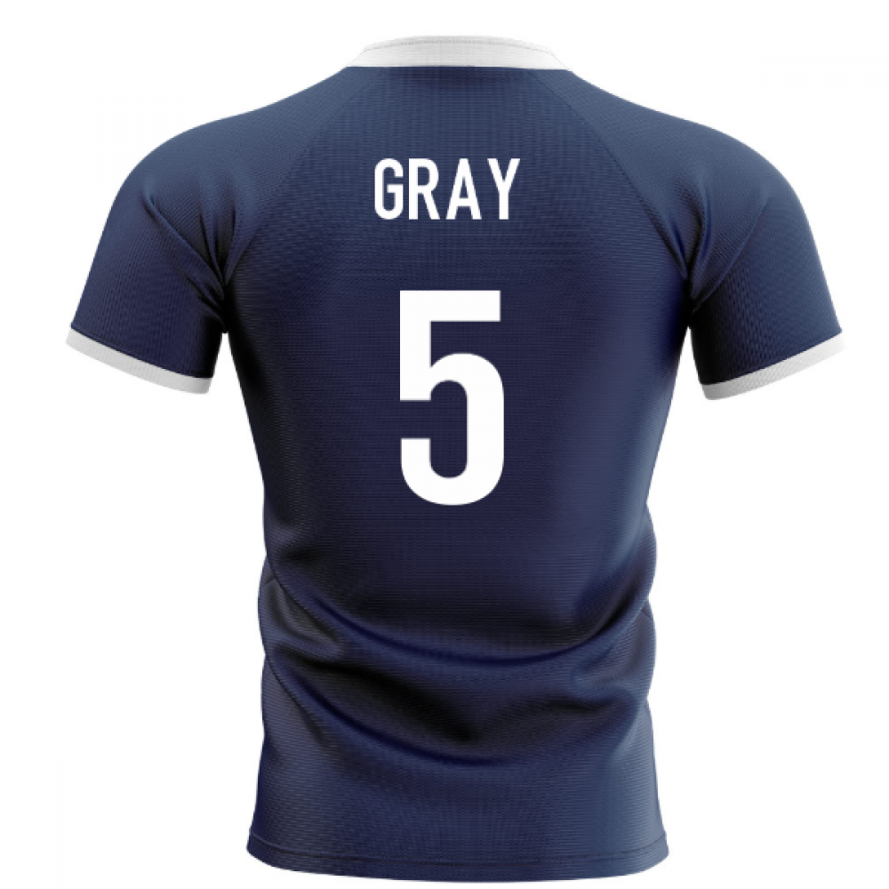 2023-2024 Scotland Flag Concept Rugby Shirt (Gray 5) Product - Hero Shirts Airo Sportswear   