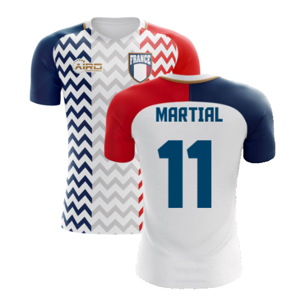 2023-2024 France Away Concept Shirt (Martial 11) Product - Hero Shirts Airo Sportswear   