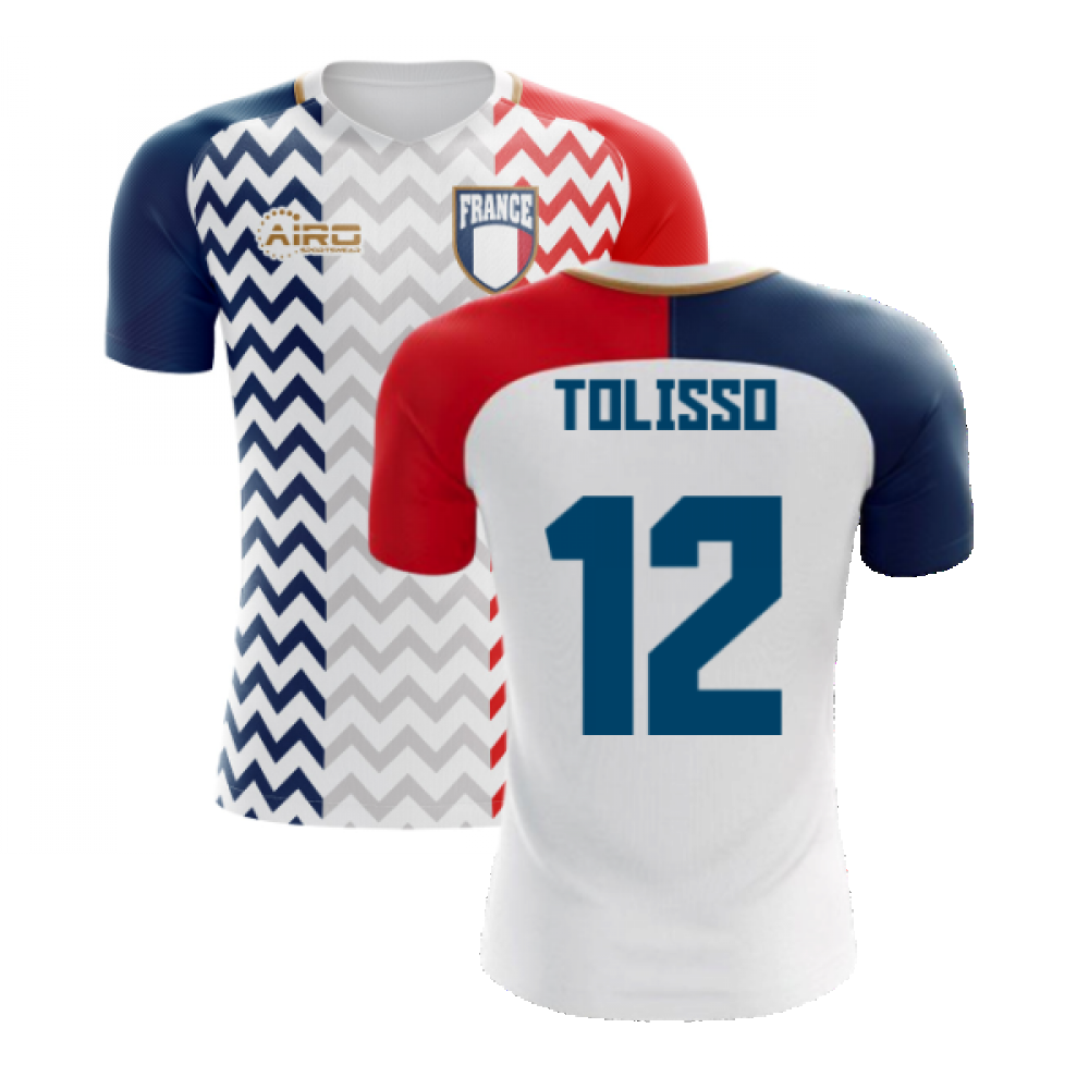 2023-2024 France Away Concept Shirt (Tolisso 12) Product - Hero Shirts Airo Sportswear   