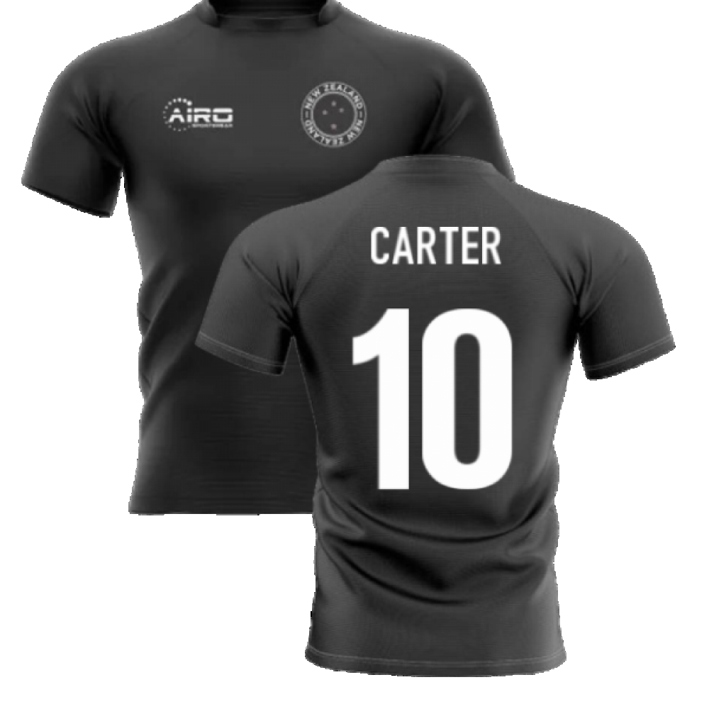 2023-2024 New Zealand Home Concept Rugby Shirt (Carter 10) Product - Hero Shirts Airo Sportswear   