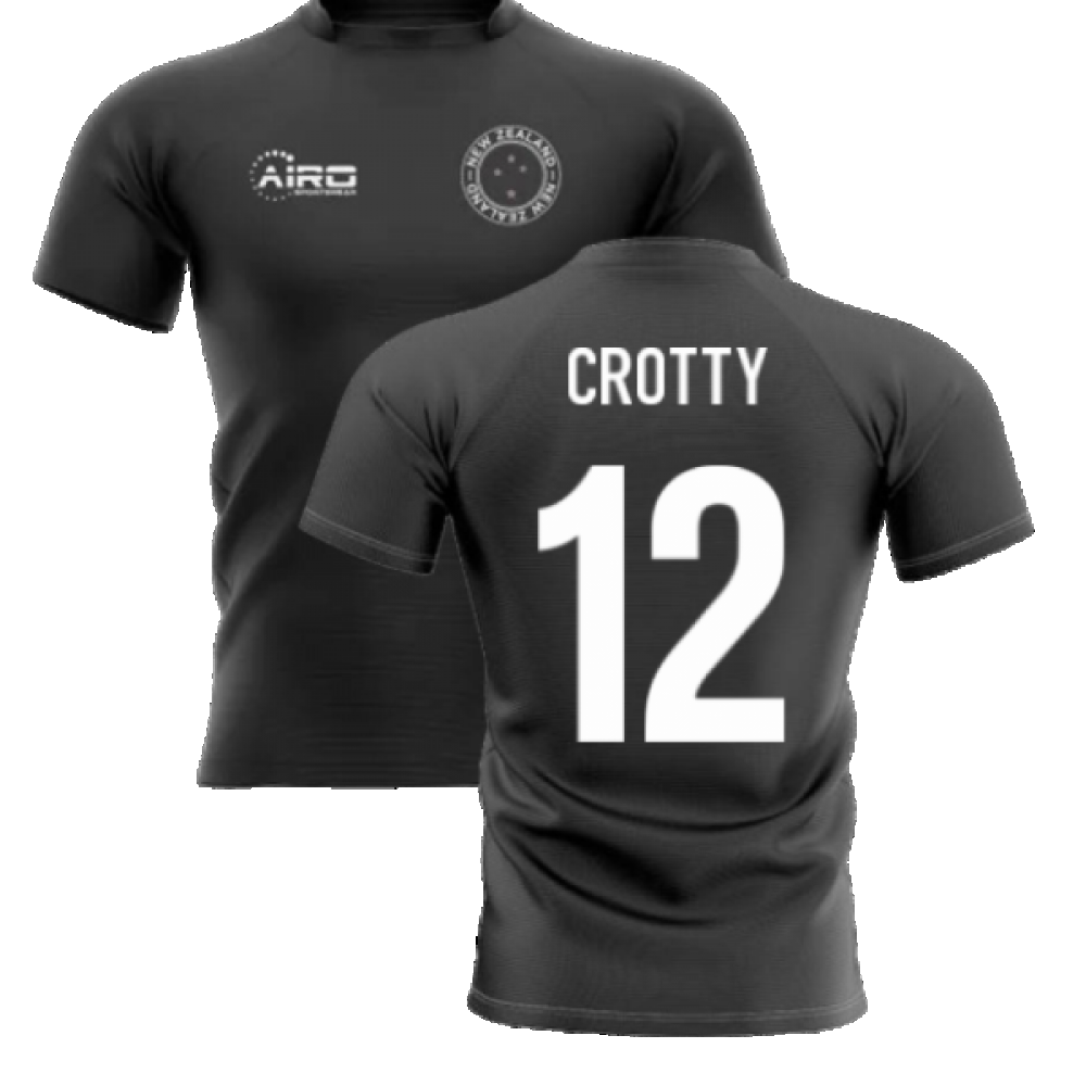 2023-2024 New Zealand Home Concept Rugby Shirt (Crotty 12) Product - Hero Shirts Airo Sportswear   