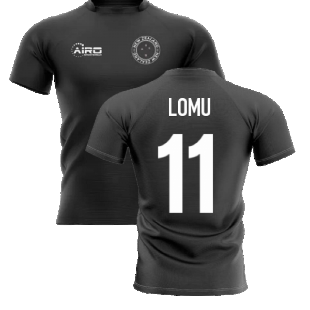 2023-2024 New Zealand Home Concept Rugby Shirt (Lomu 11) Product - Hero Shirts Airo Sportswear   