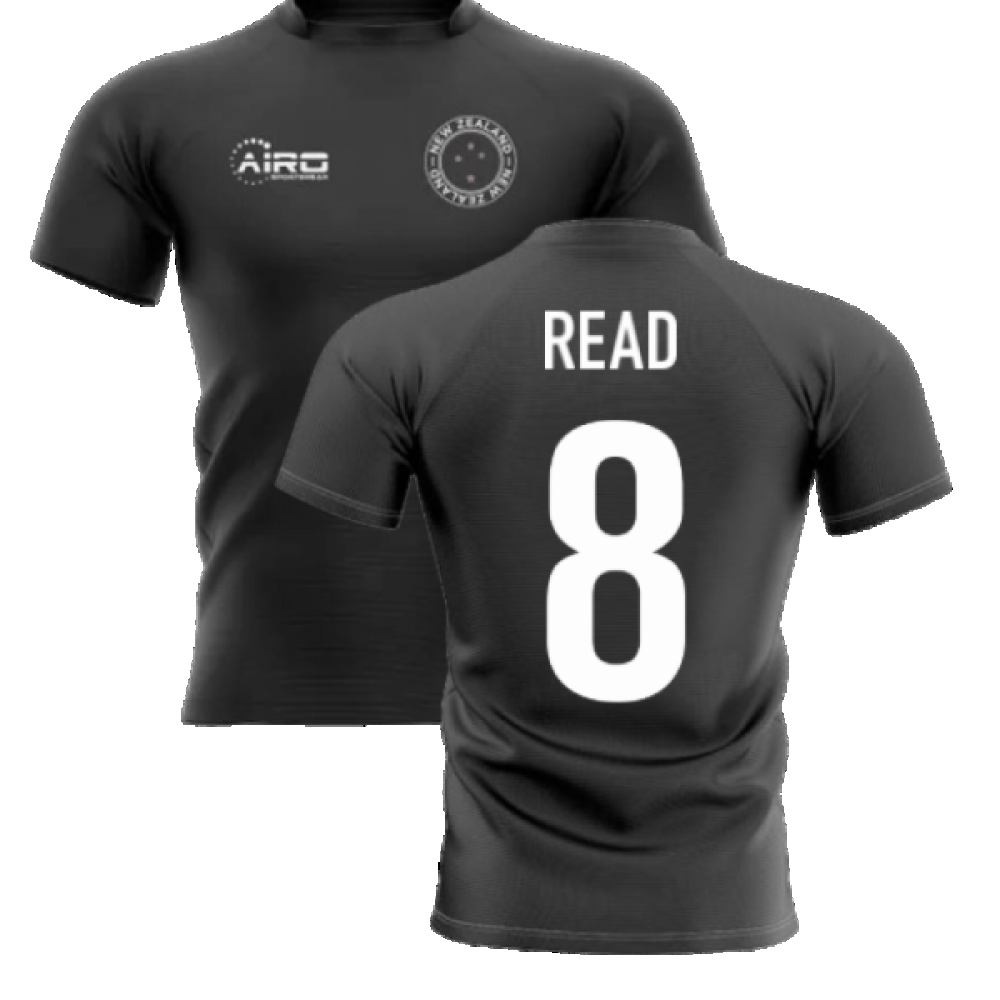 2023-2024 New Zealand Home Concept Rugby Shirt (Read 8) Product - Hero Shirts Airo Sportswear   