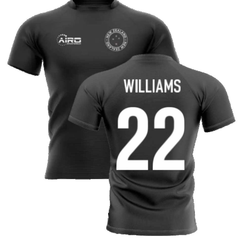 2023-2024 New Zealand Home Concept Rugby Shirt (Williams 22) Product - Hero Shirts Airo Sportswear   